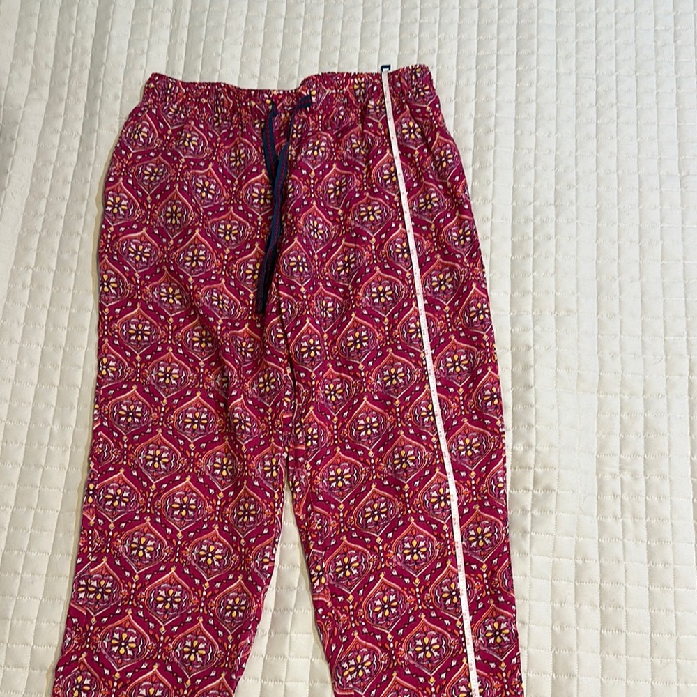 Magenta Patterned Pajama Pants